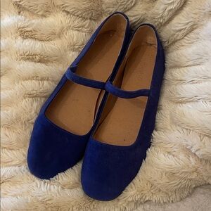 Madewell Royal Blue Suede Flats